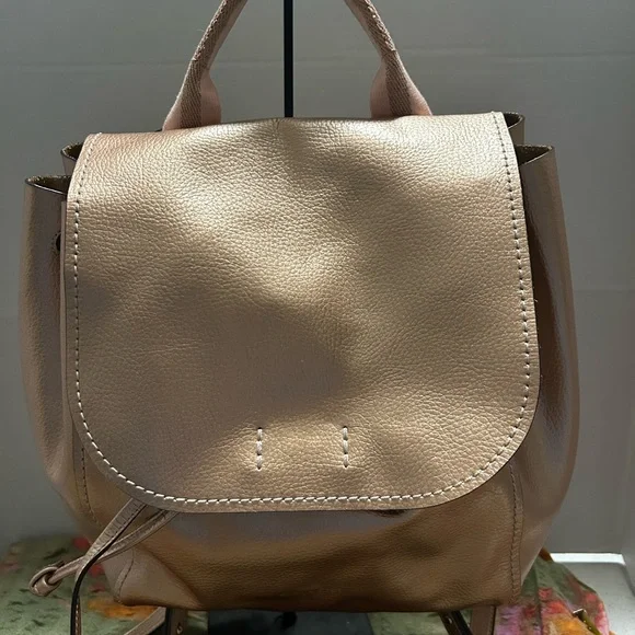 Coach Metallic Rose Gold Mini Backpack - Picture 1 of 11